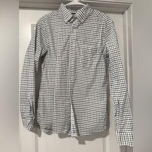 Vineyard Vines Navy Blue and White Checkered Shirt